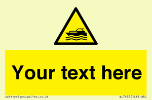 Custom Warning motorised watercraft